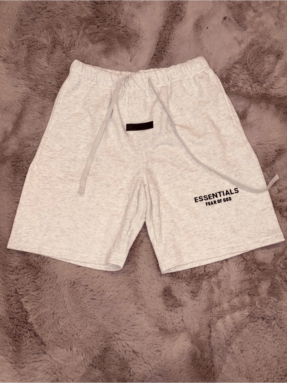 Essentials Light Gray Athletic Shorts